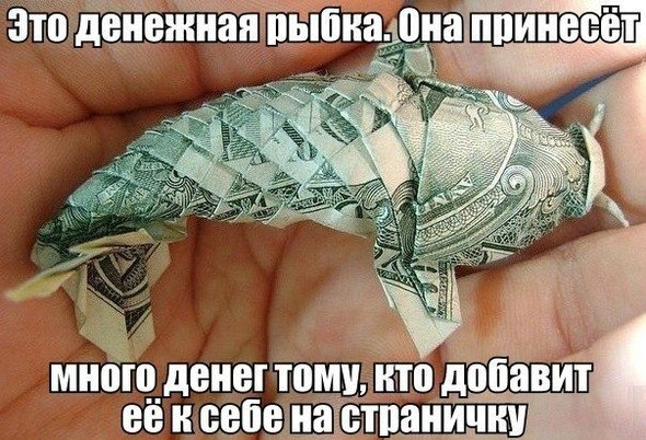 Это денежная рыбка
