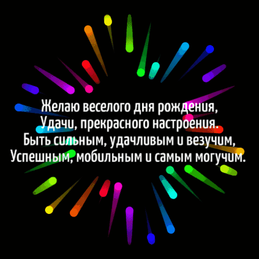 Картинки с надписью - Желаю веселого дня рождения.