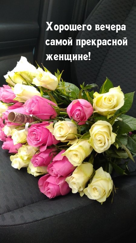 Открытки "Доброго вечера!" для женщины (152 шт.)