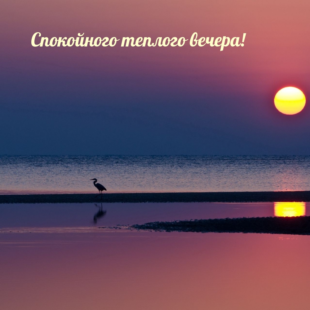 Спокойного теплого вечера!